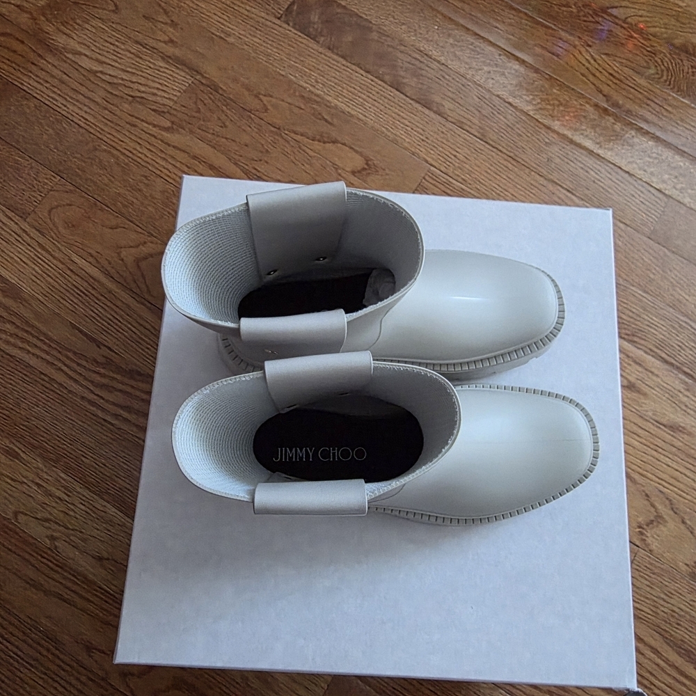 Jimmy Choo Light Gray Ankle Booties - Picture 7 of 14